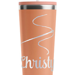 Sewing Time RTIC Everyday Tumbler with Straw - 28oz - Peach - Double-Sided (Personalized)