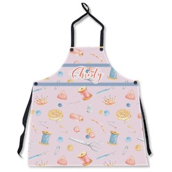 Sewing Time Apron Without Pockets w/ Name or Text