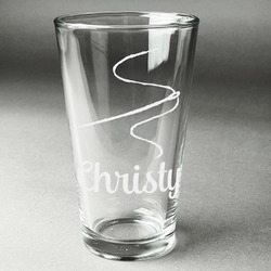 Sewing Time Pint Glass - Engraved (Single) (Personalized)