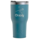 Sewing Time RTIC Tumbler - Dark Teal - Laser Engraved - Single-Sided (Personalized)