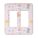 Sewing Time Rocker Style Light Switch Cover - Two Switch