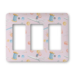 Sewing Time Rocker Style Light Switch Cover - Three Switch