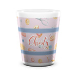 Sewing Time Ceramic Shot Glass - 1.5 oz - White - Single (Personalized)