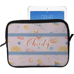 Sewing Time Tablet Case / Sleeve - Large (Personalized)