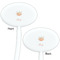 Sewing Time White Plastic 7" Stir Stick - Double Sided - Oval - Front & Back