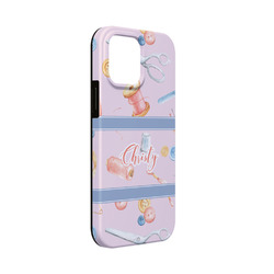 Sewing Time iPhone Case - Rubber Lined - iPhone 13 Mini (Personalized)