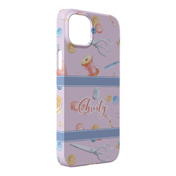 Sewing Time iPhone Case - Plastic - iPhone 14 Pro Max (Personalized)
