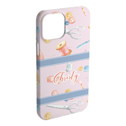 Sewing Time iPhone Case - Plastic - iPhone 15 Pro Max (Personalized)