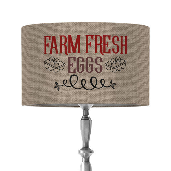 Custom Farm Quotes 12" Drum Lamp Shade - Fabric