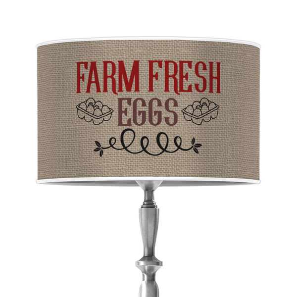 Custom Farm Quotes 12" Drum Lamp Shade - Poly-film