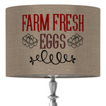 Farm Quotes 16" Drum Lamp Shade - Fabric