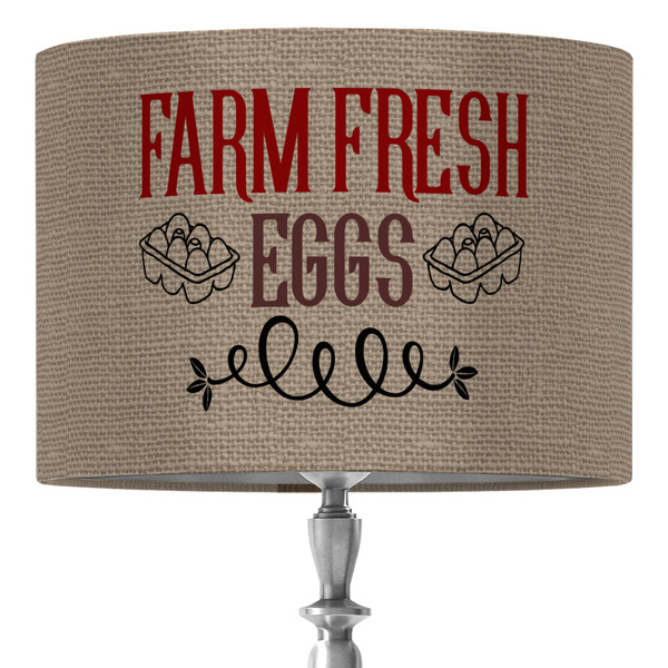 Custom Farm Quotes 16" Drum Lamp Shade - Fabric