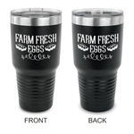 Farm Quotes 30 oz Stainless Steel Tumbler - Black - Double Sided