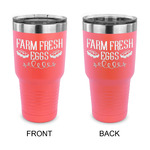 Farm Quotes 30 oz Stainless Steel Tumbler - Coral - Double Sided