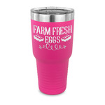 Farm Quotes 30 oz Stainless Steel Tumbler - Pink - Single Sided