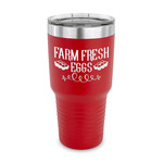 Farm Quotes 30 oz Stainless Steel Tumbler - Red - Single Sided