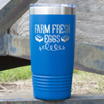 Farm Quotes 20 oz Stainless Steel Tumbler - Royal Blue - Double Sided