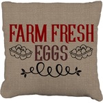 Farm Quotes Faux-Linen Throw Pillow 16"