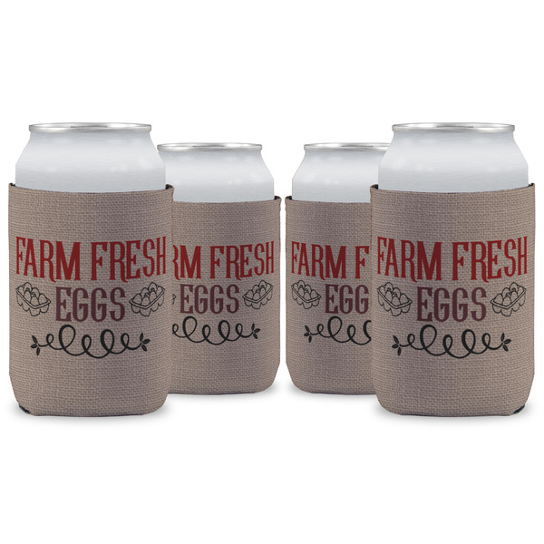 Custom Farm Quotes Can Cooler (12 oz) - Set of 4