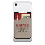 Farm Quotes 2-in-1 Cell Phone Credit Card Holder & Screen Cleaner