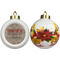 Farm Quotes Ceramic Christmas Ornament - Poinsettias (APPROVAL)