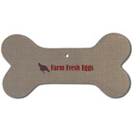 Farm Quotes Ceramic Dog Ornament - Front