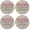 Farm Quotes Coaster Round Rubber Back - Apvl