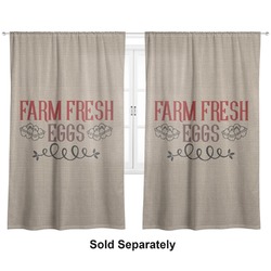 Farm Quotes Curtain Panel - Custom Size
