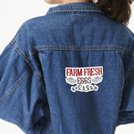 Farm Quotes Twill Iron On Patch - Custom Shape - X-Large