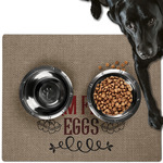 Farm Quotes Dog Food Mat - Large