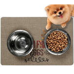 Farm Quotes Dog Food Mat - Small