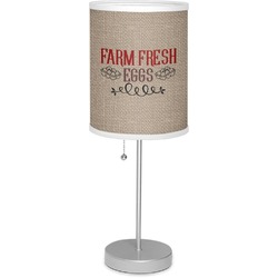 Farm Quotes 7" Drum Lamp with Shade Polyester