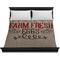 Farm Quotes Duvet Cover - King - On Bed - No Prop