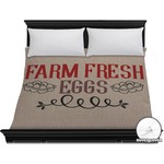 Farm Quotes Duvet Cover - King