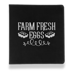 Farm Quotes Leather Binder - 1" - Black