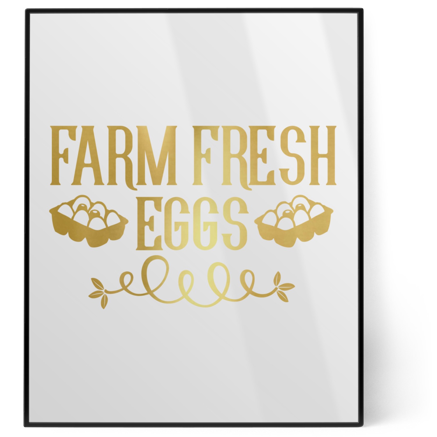 Farm Quotes 8x10 Foil Wall Art - White (Personalized) - YouCustomizeIt