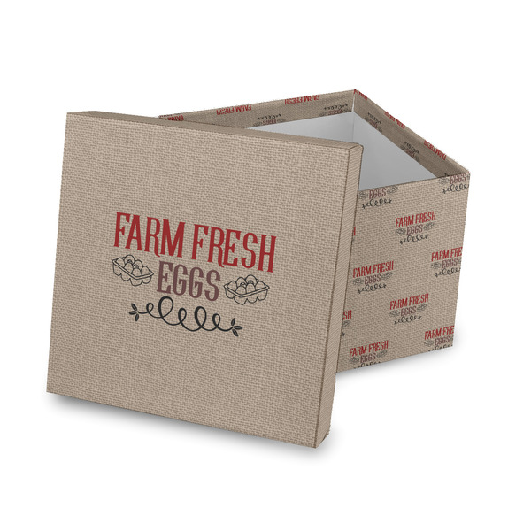 Custom Farm Quotes Gift Box with Lid - Canvas Wrapped