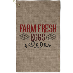 Farm Quotes Golf Towel - Poly-Cotton Blend - Small