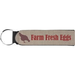 Farm Quotes Neoprene Keychain Fob (Personalized)