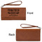 Farm Quotes Ladies Wallets - Faux Leather - Rawhide - Front & Back View