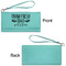 Farm Quotes Ladies Wallets - Faux Leather - Teal - Front & Back View