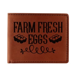 Farm Quotes Leatherette Bifold Wallet