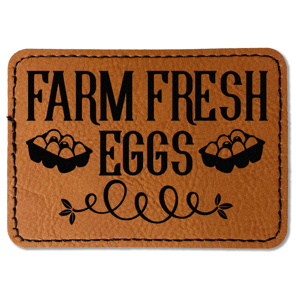 Custom Farm Quotes Faux Leather Iron On Patch - Rectangle