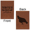 Farm Quotes Leatherette Sketchbooks - Large - Double Sided - Front & Back View