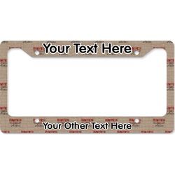 Farm Quotes License Plate Frame - Style B