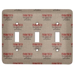 Farm Quotes Light Switch Cover (3 Toggle Plate)