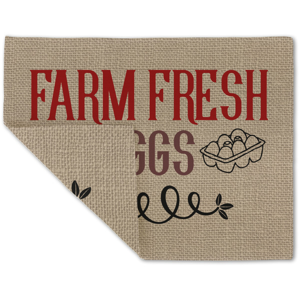 Custom Farm Quotes Double-Sided Linen Placemat - Single