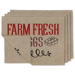 Farm Quotes Double-Sided Linen Placemat - Set of 4