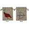 Farm Quotes Medium Burlap Gift Bag - Front and Back