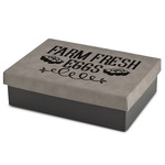 Farm Quotes Gift Boxes w/ Engraved Leather Lid